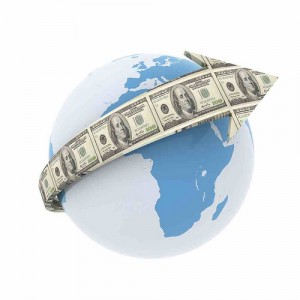 money arrow globe money arrow globe